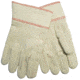 MCR Safety Double Palm Work Gloves, 18oz Corded Cotton Polyester Blend, Clute Pattern with Straight Thumb, Safety Cuff, Natural, Large, 9018CDPCS