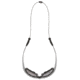 MCR Safety Eyeglass Cord/Lanyard Rubber Tips Slip Over Eyewear Temple Ends Carbon Coated Metal Cable 16in Non-Stretchable Length, Black, One Size, 223