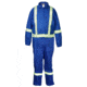 MCR Safety Flame Resistant Deluxe Coverall with Reflective Stripes, 88% Cotton 12% Nylon, Royal Blue, 42 TALL, DC4B42T