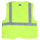 MCR Safety Flame Resistant Safety Vest, Class 2 Break Away Pattern, Modacrylic Blend with 2in Silver Stripes, Fluorescent Lime, M, FRMBCL2LM
