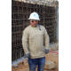 MCR Safety Flame Resistant Work Lightweight Long Sleeve T-Shirt, Comfortable 100% FR Cotton, Tan, S, LST1TS