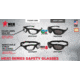 MCR Safety HDX1 Series Safety Glasses, UV-AF Anti-Fog Lens Coating, Removable Elastic Strap, Gray, One Size, HDX112AF