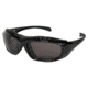 MCR Safety HDX1 Series Safety Glasses, UV-AF Anti-Fog Lens Coating, Removable Elastic Strap, Gray, One Size, HDX112AF