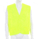 MCR Safety Hi Vis Fluorescent Safety Vest, Lightweight Breathable Mesh, No Reflective Striping - Non-ANSI, Fluorescent Lime, S, VMLBAS