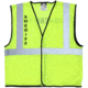 MCR Safety Luminator Series Hi Vis Reflective Lime Safety Vest w/Sheriff Logo, Medium, VCL2MLSHFM