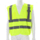 MCR Safety Hi Vis Reflective Safety Vest, ANSI Type R Class 2, Mesh with 2in Dual Silver Stripes, Breakaway Design with Hook and Loop Closures, Fluorescent Lime, M, CL2ML2M