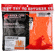MCR Safety Hi Vis Reflective Safety Vest, ANSI Type R Class 2, Mesh with 2in Silver Stripes, Dielectric Zipper Front Closure, Fluorescent Orange, 4X, CL2MOPX4