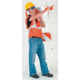 MCR Safety Hi Vis Reflective Safety Vest, ANSI Type R Class 2, Mesh with 2in Silver Stripes, Dielectric Zipper Front Closure, Fluorescent Orange, 4X, CL2MOPX4
