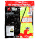 MCR Safety Hi Vis Reflective Safety Vest, ANSI Type R Class 2, Mesh with 3in Silver Stripes, Trimmed with Silver Reflective, Zipper Front Closure, Fluorescent Lime, S, SURVCL2LSS