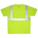 MCR Safety Hi Vis Reflective Safety Vest, ANSI Type R Class 2, Mesh with 3in Silver Stripes, Trimmed with Silver Reflective, Zipper Front Closure, Fluorescent Lime, L, SURVCL2LL