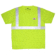 MCR Safety Hi Vis Reflective Safety Vest, ANSI Type R Class 2, Mesh with 3in Silver Stripes, Trimmed with Silver Reflective, Zipper Front Closure, Fluorescent Lime, L, SURVCL2LL