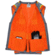MCR Safety Hi Vis Reflective Safety Vest, ANSI Type R Class 2, Mesh with 3in Silver Stripes, Trimmed with Silver Reflective, Zipper Front Closure, Fluorescent Orange, 4X, SURVCL2OX4