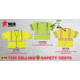 MCR Safety Hi Vis Reflective Safety Vest, ANSI Type R Class 3, Solid with 2in Silver Stripes, Hook and Loop Front Closure, Fluorescent Lime, 4X, VCL3SLX4
