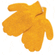 MCR Safety Honey Grip Work Gloves, Acrylic Polyester String Knit, PVC Honeycomb Criss-Cross Grip, Clear/Orange, Small, 9675S