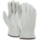 MCR Safety Leather Drivers Work Gloves, CV Grade Unlined Grain Cow Leather, Keystone Thumb, Beige, Large, 3215L