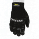 MCR Safety Mechanics Gloves, Synthetic Leather Palm with Gel Pad, Adjustable Hook and Loop Wrist Closure, Reinforced Finger Tips and Thumb Crotch, Black, Medium, 935CHM