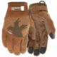 MCR Safety Mechanics Gloves with Taskfit Design, Goatskin Leather Palm and Nylon Spandex Back, Brown, Medium, 962M