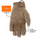 MCR Safety Mechanics Gloves with TaskFit Design, Synthetic Leather Palm, Nylon and Spandex Back, Tan, Large, 963L