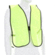 MCR Safety Mesh Safety Vest, Lightweight Poly Mesh, Non-ANSI Rated, Fluorescent Lime, One Size, V200