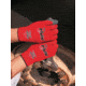 MCR Safety Ninja Flex Work Gloves, 15 Gauge Nylon Shell, Latex Coated Palm and Fingertips, Gray/Red, Medium, N9680M