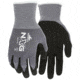 MCR Safety NXG Work Gloves, 15 Gauge Nylon Shell, Nitrile Foam Palm and Fingertips, Black/Gray, Medium, 967315M