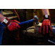 MCR Safety Predator Mechanics Impact Resistant Work Gloves, Cut Resistant Kevlar Steel Shell, Tire Tread TPR on Back, Fingers, and Thumb, Black, Large, PD3952L
