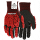 MCR Safety Predator Mechanics Impact Resistant Work Gloves, Cut Resistant Kevlar Steel Shell, Tire Tread TPR on Back, Fingers, and Thumb, Black, Large, PD3952L