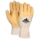 MCR Safety Premium Tufftex Series Rubber Coated String Knit Work Gloves, Crinkle Texture Finish, Comfortable Knit Wrist, Yellow/Natural, Small, 6832S