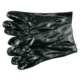 MCR Safety PVC Coated Work Gloves, Single Dipped with Smooth PVC, Soft Interlock Lining, 10in Length, Black, Large, 6200