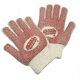 MCR Safety Red Brick Terrycloth Heat Resistant Gloves, Heavy Weight 2-Ply Construction, Loop-in Terrycloth, Nitrile Blocks on Both Sides, Russet/Natural, Large, 9460K