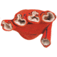 MCR Safety Red Ram Leather Welding Work Gloves, Premium Side Split Leather, Full Jersey Lined and Welted, Russet, X - Large, 4720