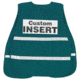 MCR Safety Reflectiv Incident Command Safety Vest, Poly Cotton, 1in Reflective Stripes, Hook and Loop Front Closure, Green, One Size, ICV208