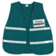 MCR Safety Reflectiv Incident Command Safety Vest, Poly Cotton, 1in Reflective Stripes, Hook and Loop Front Closure, Green, One Size, ICV208