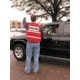 MCR Safety Reflectiv Incident Command Safety Vest, Poly Cotton, 1in Reflective Stripes, Hook and Loop Front Closure, Red, One Size, ICV204