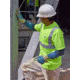 MCR Safety STSCL2MLX4 Hi Vis Safety Work T-Shirts, Soft Poly Birdseye Mesh, Short Sleeve and Tagless Design, ANSI 107 Type R Class 2, Fluorescent Lime, 4X, STSCL2MLX4
