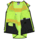 MCR Safety SURVCL2LSM Hi Vis Reflective Safety Vest, ANSI Type R Class 2, Mesh with 3in Silver Stripes, Trimmed with Silver Reflective, Zipper Front Closure, Fluorescent Lime, M, SURVCL2LSM