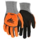 MCR Safety UltraTech Mechanics Gloves, Cut Pro 13 Gauge HyperMax Shell with Sandy Nitrile Foam Palm and Fingertips, Black/Salt and Pepper, Small, UT1952S