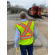 MCR Safety VWCCS2LXL Hi Vis Reflective Safety Vest, ANSI Type R Class 2, 4in Silver Stripes, Zipper Front Closure, Fluorescent Lime, XL, VWCCS2LXL