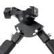MDT Lightweight CkyePod Bipods, RRS BTC, Standard Legs, Black, 106343-BLK