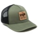 MeatEater Bison Badge Trucker Hat - Men's, Loden/Black, One Size, MEBBTLDOS