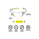 Mechanix Wear Vision Type-N Safety Glasses, Clear/Black, One Size, VNS-10AA-BU