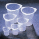 Medegen Medical Tri-Pour Graduated Disposable Beakers, Case of 1, Polypropylene Caps, PL5930-1K0