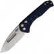 Medford Auto Swift Button Lock Automatic Folding Knife, 3.25in, D2 Tool Steel, Tanto Blade, Tumbled Finish, Blue Anodized Aluminum Handle, MD206STT44AU