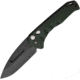 Medford Auto Swift Button Lock Automatic Folding Knife, 3.25in, D2 Tool Steel, Drop Point Blade, Black PVD, Green Anodized Aluminum Handle, MD206SPD40AG