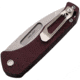Medford Auto Swift Button Lock Automatic Folding Knife, 3.25in, D2 Tool Steel, Tanto Blade, Tumbled Finish, Red Anodized Aluminum Handle, MD206STT41AR