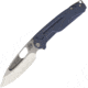 Medford Infraction Framelock Folding Knife, 3.5 tumbled finish S35VN stainless drop point bla, Blue anodized titanium handle, MK031STQ-37A2