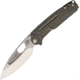 Medford Infraction Framelock Folding Knife, 3.63in Tumbled Finish S35Vn SS Blade, Bronze Pvd Coated Titanium Handle With Tumbled Titanium Back Handle, Thumb Pull, Watertight Case, MK031ST-30TM