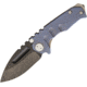 Medford Micro Praetorian Blue Anodized Folding Knife,2.75in,D2 Tool Steel,Standard Edge,Drop Point,Titanium Handle MD08DPD02AN