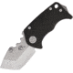 Medford Panzer Framelock Folding Knife, 2.5in Tumbled Finish S35Vn SS Tanto Blade, Black Pvd Coated Titanium Handle, Thumb Stud, Glass Breaker, Pocket Clip, Watertight Case, MK010STT-30PV-SSCS-BN