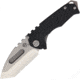 Medford Praetorian Genesis Framelock Folding Knife, 3.25in Tumbled Finish S35Vn SS Tanto Blade, Black G10 Handle With Tumbled Titanium Back Handle, Water Tight Storage Case, MK028STT-08TM